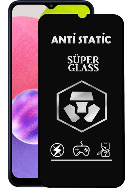 Samsung Galaxy A03S Tam Kaplayan Anti Statik Dayanıklı Süper Cam Ekran Koruyucu