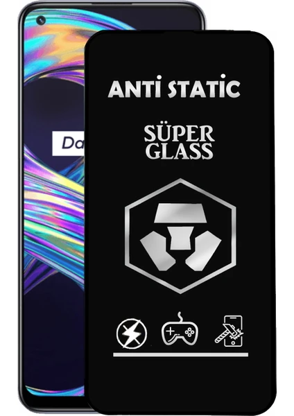 Caseart Realme 8 Tam Kaplayan Anti Statik Dayanıklı Süper Cam Ekran Koruyucu