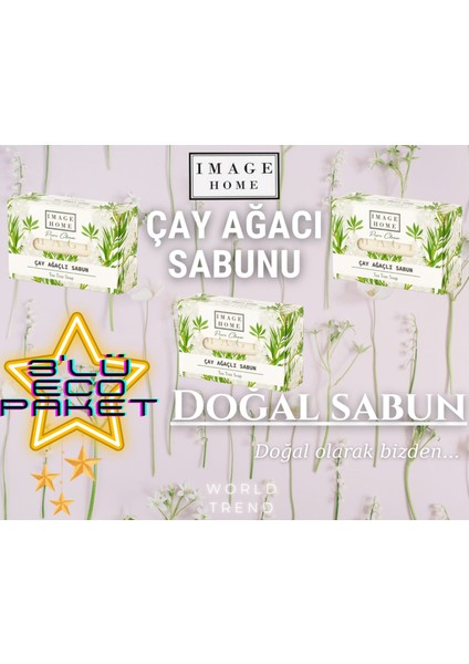 Doğal Pirinç Özü Sabunu, 3lü Ekonomik Paket, Katı Sabun