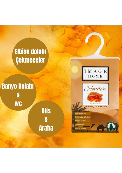 Amber Koku Kesesi. 3lü Ekonomik Paket. Dolap, Çekmece,banyo, Araba ve Ortam Kokusu