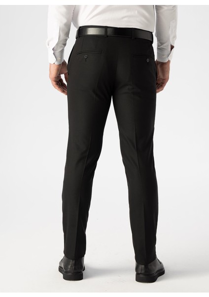 Normal Bel Normal Paça Siyah Erkek Pantolon PN2020500532