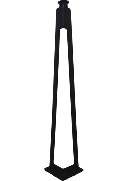 Tekli Dekoratif Metal Firkete Sehpa Ayağı 44 cm Yükseklik