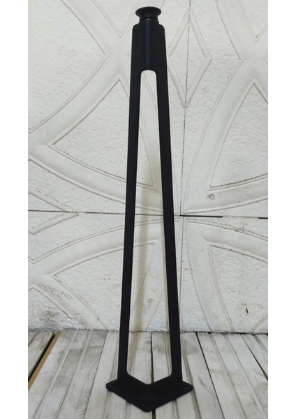 Tekli Dekoratif Metal Firkete Sehpa Ayağı 44 cm Yükseklik