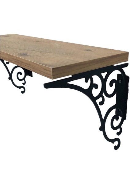 Metal Raf Ayağı 4'lü Set / Çiçeklik / Kitaplık / Siyah Renkli 4 Adet Raf Ayağı + Dubel + Vida