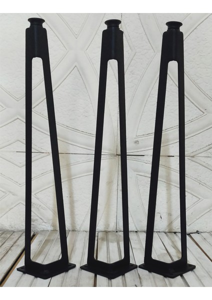 3'lü Dekoratif Metal Firkete Sehpa Ayağı (44 cm Yükseklik) fiyatları