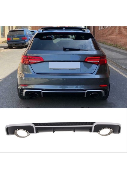 A3 Hatchback 2013-2016 Için Uyumlu Rs3 Difüzör (Normal Tampon Için)