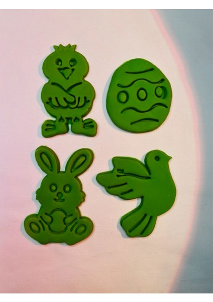 Paskalya 4'lü Set Kurabiye Kalıbı