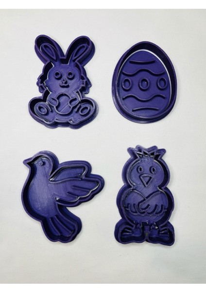 Paskalya 4'lü Set Kurabiye Kalıbı fiyatları