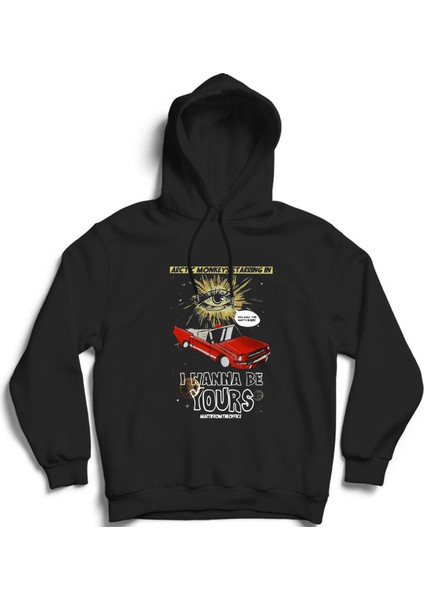 Arctic Monkeys, I Wanna Be Yours, Pop-Art Rock Metal Kapüşonlu Sweatshirt Hoodie