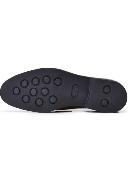 Hakiki Deri Siyah Günlük Loafer Erkek Ayakkabı -10780-