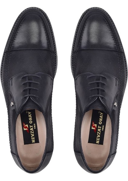 Siyah Günlük Bağcıklı Erkek Ayakkabı -38402- modelleri