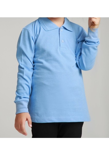 Unisex Penye Polo Yaka Okul Tişörtü fiyatları