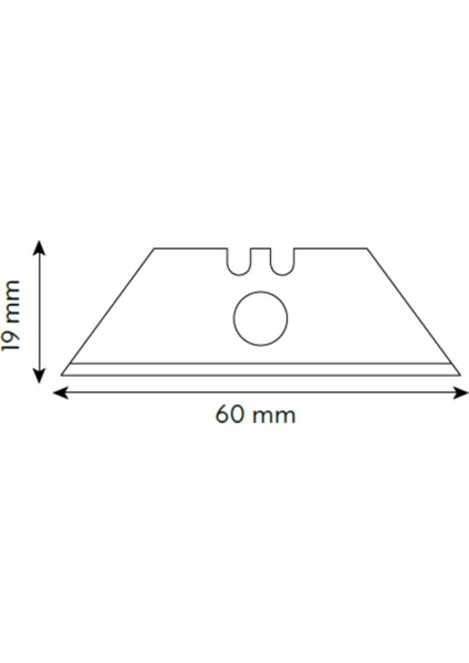 Vıp-Tec Profesyonel Halıcı Tip Kancalı Trapez Metal Maket Bıçağı