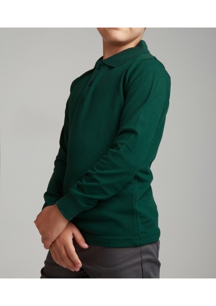 Unisex Penye Polo Yaka Okul Tişörtü modelleri