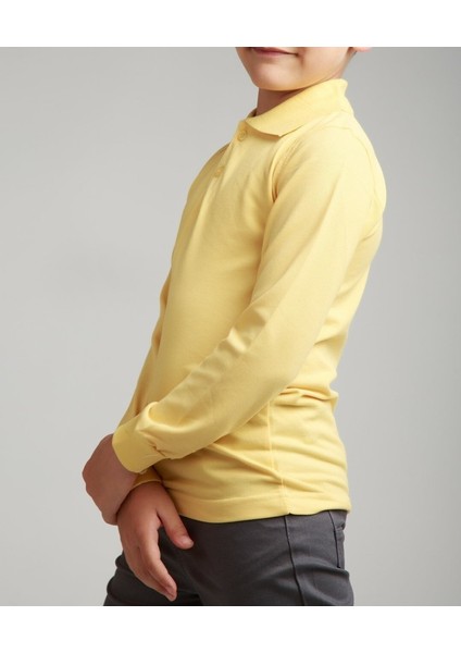 Unisex Penye Polo Yaka Okul Tişörtü modelleri