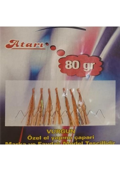 80GR 7 Iğneli Turuncu Renkli Organze Çapari