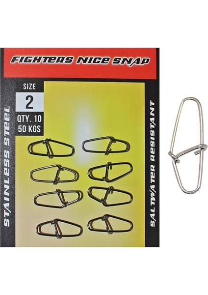 Fighters Nice Snap Klips Rapala Klipsi Paket 10 Adet - No-02