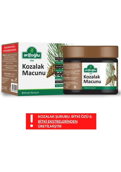 Kozalak Macunu 300G Ekstreler ile Üretilmiştir