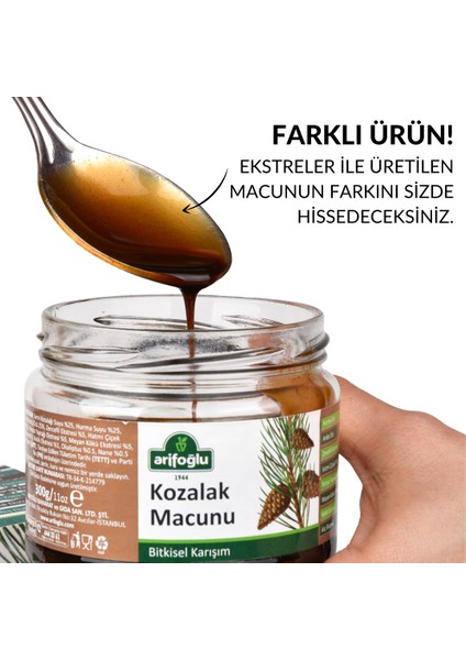 Kozalak Macunu 300G Ekstreler ile Üretilmiştir