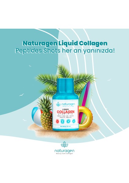 Ananas Aromalı Likit Collagen Shot 60 ml modelleri