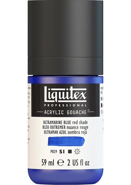 Professional Akrilik Guaj Boya 59ML Ultramarine Blue Red Shade 382 S1