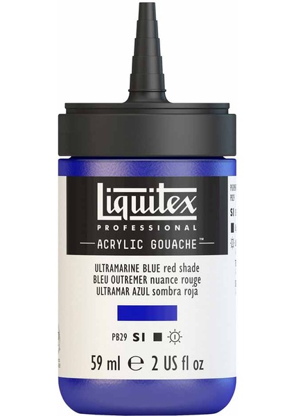 Professional Akrilik Guaj Boya 59ML Ultramarine Blue Red Shade 382 S1 fırsatları
