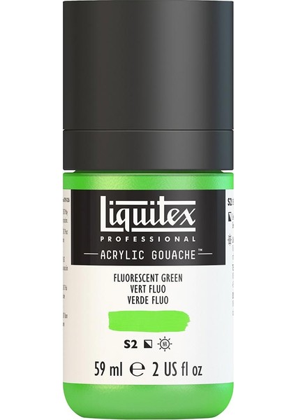 Professional Akrilik Guaj Boya 59ML Fluorescent Green 985 S2