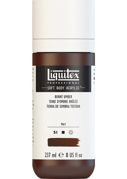 Professional Soft Body Akrilik Boya 237ML Burnt Umber 128 S1