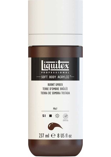 Professional Soft Body Akrilik Boya 237ML Burnt Umber 128 S1 modelleri