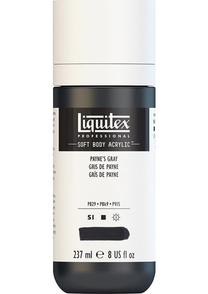 Professional Soft Body Akrilik Boya 237ML Payne's Gray 310 S1