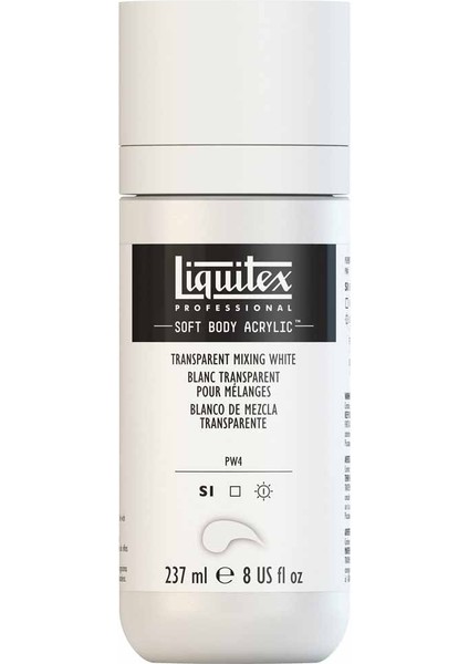Professional Soft Body Akrilik Boya 237ML Transparent Mixing White 430 S1 modelleri