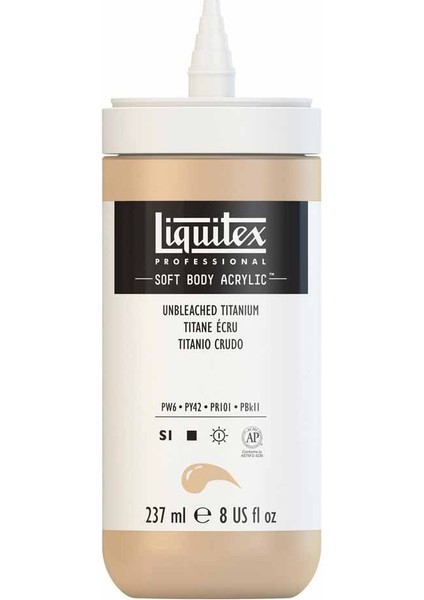 Professional Soft Body Akrilik Boya 237ML Unbleached Titanium 434 S1 fırsatları