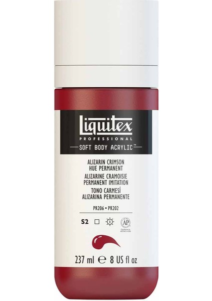 Professional Soft Body Akrilik Boya 237ML Alizarin Crimson Hue Permanent 116 S2 modelleri