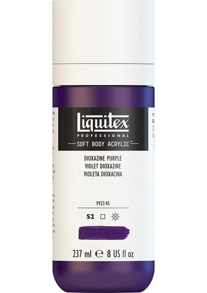 Professional Soft Body Akrilik Boya 237ML Dioxazine Purple 186 S2