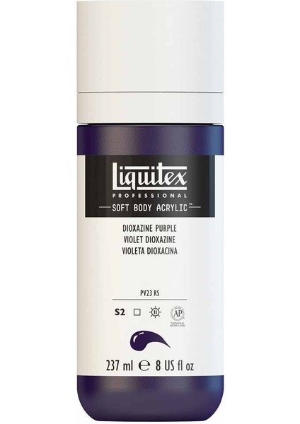 Professional Soft Body Akrilik Boya 237ML Dioxazine Purple 186 S2 modelleri
