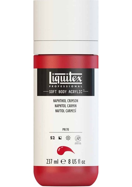 Professional Soft Body Akrilik Boya 237ML Naphthol Crimson 292 S2 modelleri