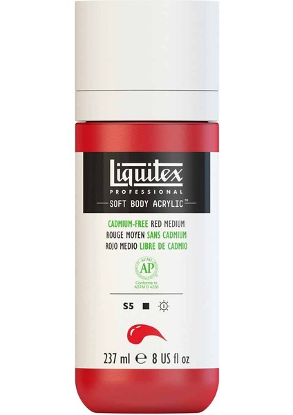 Professional Soft Body Akrilik Boya 237ML Cadmium-Free Red Medium 894 S5 modelleri