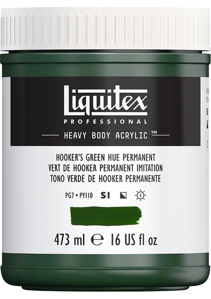 Professional Heavy Body Akrilik Boya 473ML Hooker’s Green Hue Permanent 224 S1