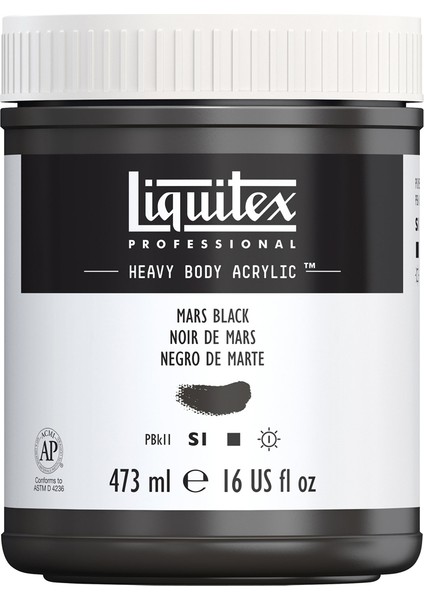 Professional Heavy Body Akrilik Boya 473ML Mars Black 276 S1 modelleri
