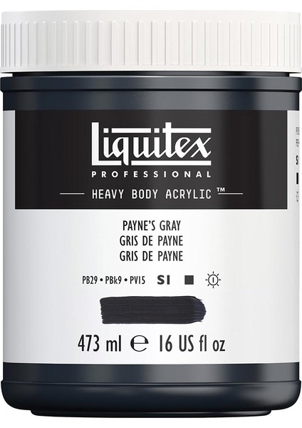 Professional Heavy Body Akrilik Boya 473ML Payne's Gray 310 S1