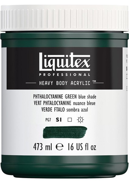 Professional Heavy Body Akrilik Boya 473ML Phthalocyanine Green Blue Shade 317 S1