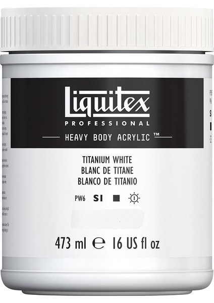 Professional Heavy Body Akrilik Boya 473ML Titanium White 432 S1