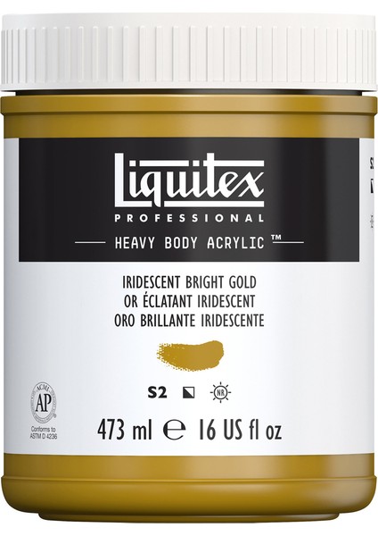 Professional Heavy Body Akrilik Boya 473ML Iridescent Bright Gold 234 S2 modelleri