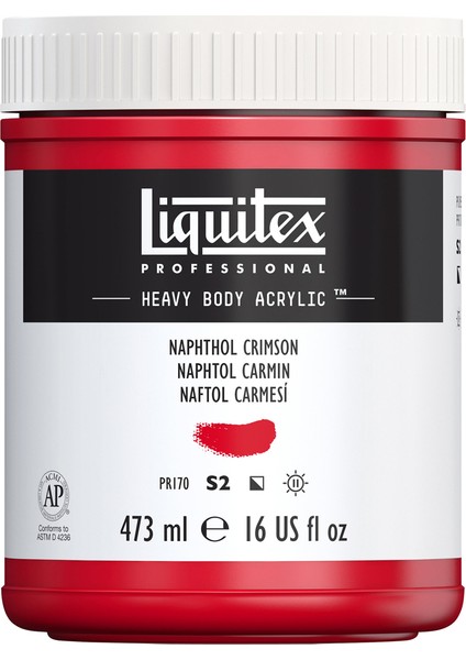 Professional Heavy Body Akrilik Boya 473ML Naphthol Crimson 292 S2 modelleri