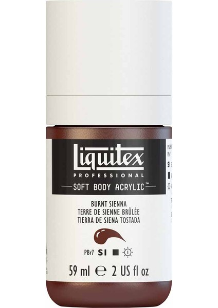 Professional Soft Body Akrilik Boya 59ML Burnt Sienna 127 S1 modelleri