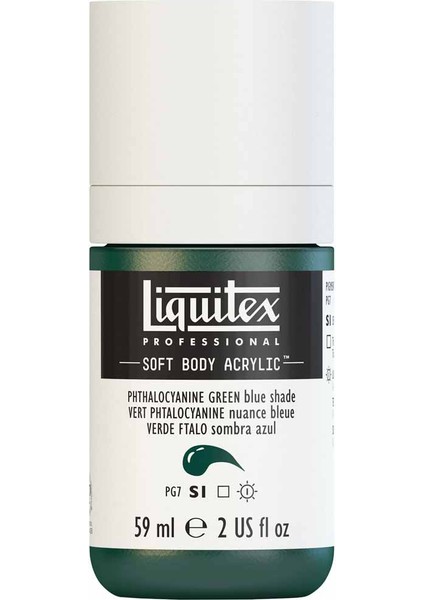 Professional Soft Body Akrilik Boya 59ML Phthalocyanine Green Blue Shade 317 S1 modelleri