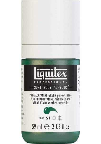 Professional Soft Body Akrilik Boya 59ML Phthalocyanine Green Yellow Shade 319 S1 modelleri