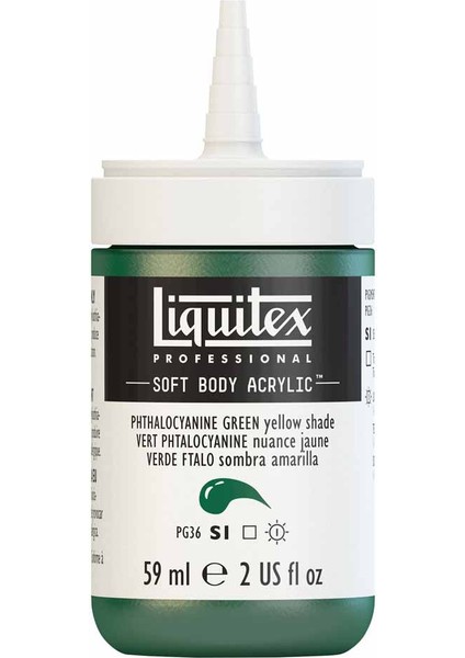 Professional Soft Body Akrilik Boya 59ML Phthalocyanine Green Yellow Shade 319 S1 fırsatları