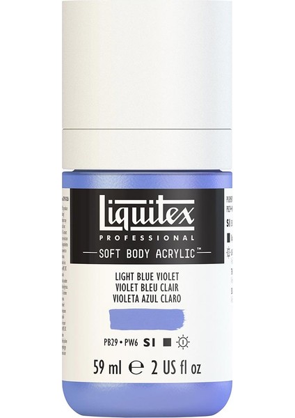 Professional Soft Body Akrilik Boya 59ML Light Blue Violet 680 S1