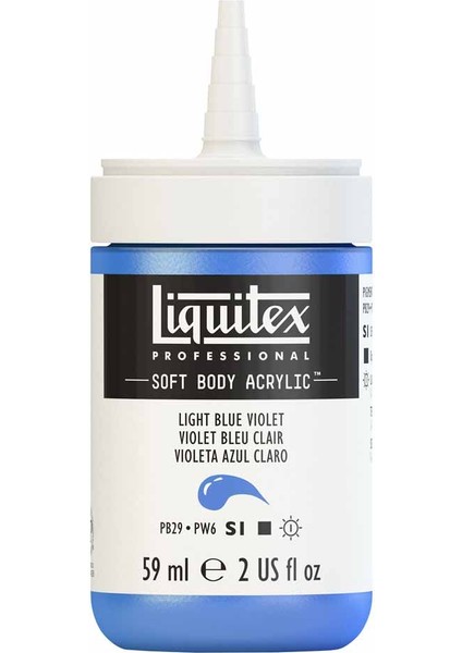 Professional Soft Body Akrilik Boya 59ML Light Blue Violet 680 S1 fırsatları